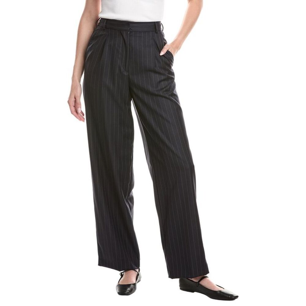 Officine Générale Womens Officine Generale New Sophie Wool Pant, Navy